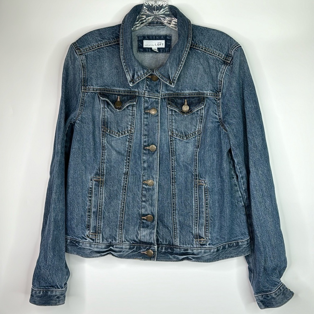 Loft Denim Jean Jacket Size Medium